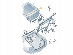 Audi OE 8W8827933C GRU Audi A5 OE Спойлер задньої кришки багажника