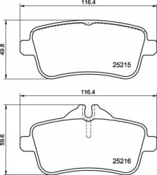 Brembo P 50 156 Brembo p 50 156 гальмівні колодки