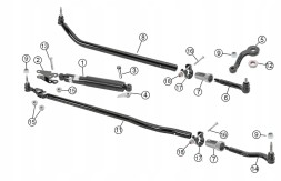 BAW 68258761ABKIT Наконечник рульової тяги BAW передній правий для Jeep Wrangler JL Gladiator 2018-2024