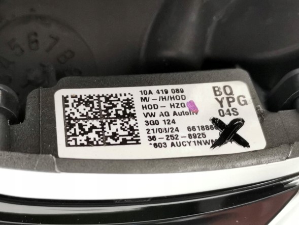 Volkswagen OE 10A419089BQ, Kierownica, DWP526387, 3G0959542B, 10A419089BQYPG, 10A419089BBYPG МУЛЬТИФУНКЦІОНАЛЬНЕ ШКІРЯНЕ КЕРМО VW ID.5 ID5 10A419089BQ YPG НОВЕ ОРИГІНАЛ