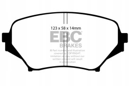 EBC DP51774NDX Гальмівні колодки bluestuff ndx ebc brakes mazda mazda miata mx5 mx5 mk3 nc