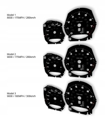 Moman 0089688089262 Одометр Porsche Cayman показує годинники MPH KMH