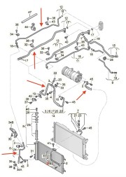 7M3820743AC 7M3820741B 7M3820729 7M3820720 7M3820722M EACS Комплект проводів для Seat Alhambra, VW Sharan (Lift), одна зона, передній