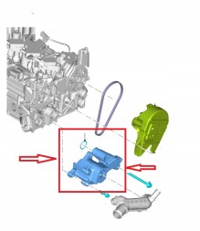 Ford OE L1BG-8501-AA 2353380 H6BG8501AA H6BG-8501-AA 2223721 ВОДЯНИЙ НАСОС FORD 1.0 ECOBOOST L1BG-8501-AA 2353380 НОВИЙ ОРИГ.