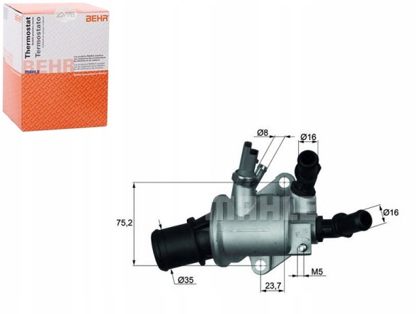 BEHTI 143 88/SERW BEHR ТЕРМОСТАТ АЛЬФА РОМЕО 159 1.9 JTDM 8V (939)