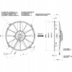 Spal VA01BP70LL36A ВЕНТИЛЯТОР SPAL 24V VA01-BP70/LL-36A CATERPILLAR