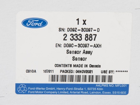 Ford OE DG9C-3C097-AXH ДАТЧИК ВИРІВНЮВАННЯ ЛІХТАРІВ ПЕРЕДНІЙ ПРАВИЙ - 2333887