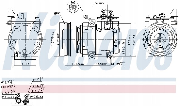 Nissens 89387 Компресор кондиціонера nissens 89387