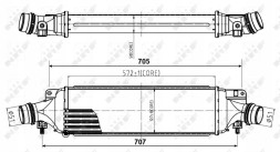 NRF 30780 30780/Nrf інтеркулер opel corsa d 1,7cdti 1,6turbo 06-