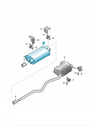 Volkswagen OE 7E0253209D Передні глушники ASO VW
