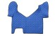 V-maxzone Part VIC-128774 Килимки для підлоги ЕКО-Шкіра стьобані (3 шт.) Сині, на всю підлогу