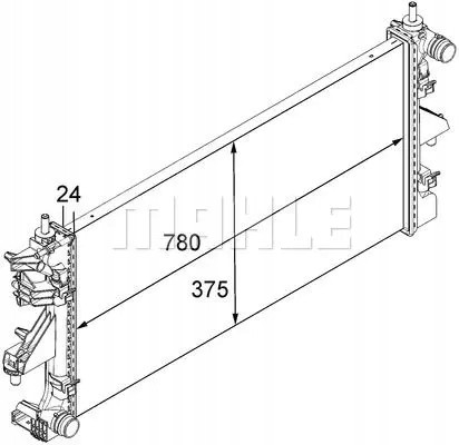 Mahle CR 881 000S Охолоджувач води cr 881 000s mahle