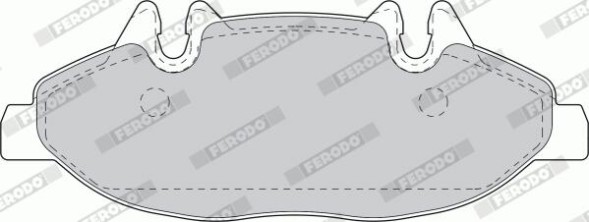 FVR1493 FERODO Комплект гальмівних колодок з 4 шт дисків