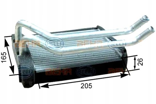 Hella 8FH 351 315-221 HEL/BOX Обігрівач hella hyundai santa fe i 2.4 16v (sm)