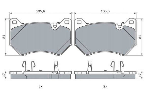 Bosch 0 986 424 965 Bosch 0 986 424 965 набір гальмівних колодок