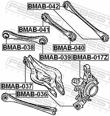BMAB 041 FEBEST Сайлентблок