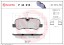 P44013 BREMBO Комплект гальмівних колодок з 4 шт дисків