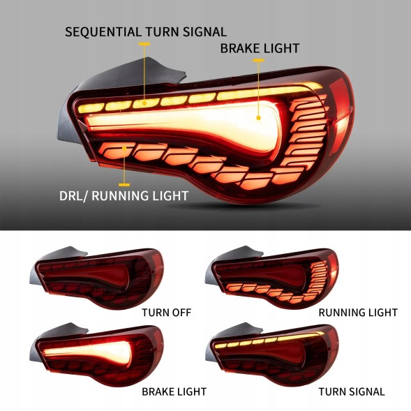 VLAND LDTO49 81S191-1 mhm Лампи тиль ne kpl Vland Led Oled Neon Діоди Тюнінг Toyota GT86 GT-86 FRS BRZ