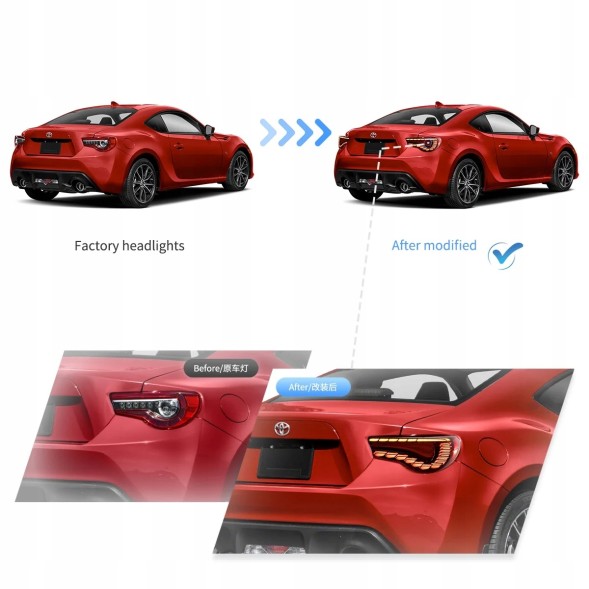 VLAND LDTO49 81S191-1 mhm Лампи тиль ne kpl Vland Led Oled Neon Діоди Тюнінг Toyota GT86 GT-86 FRS BRZ