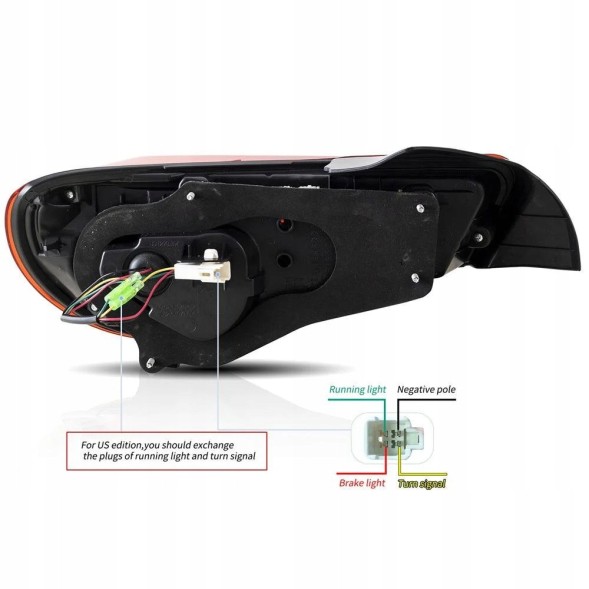 VLAND LDTO49 81S191-1 mhm Лампи тиль ne kpl Vland Led Oled Neon Діоди Тюнінг Toyota GT86 GT-86 FRS BRZ