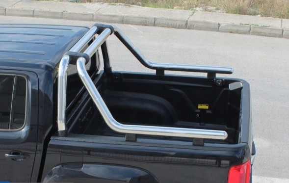 Китай 97RBK076M_TH Toyota Hilux труби захисту кузова Kobra Ø76 хром ролбар