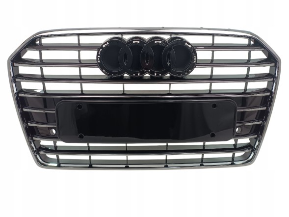 PA 4G0853651AE Передня решітка радіатора PA чорна для Audi A6 C7 Lift 2014-2018 передня частина