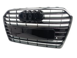 PA 4G0853651AE Передня решітка радіатора PA чорна для Audi A6 C7 Lift 2014-2018 передня частина