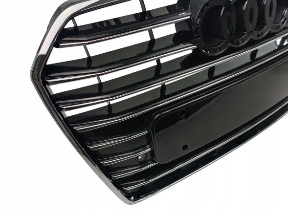PA 4G0853651AE Передня решітка радіатора PA чорна для Audi A6 C7 Lift 2014-2018 передня частина