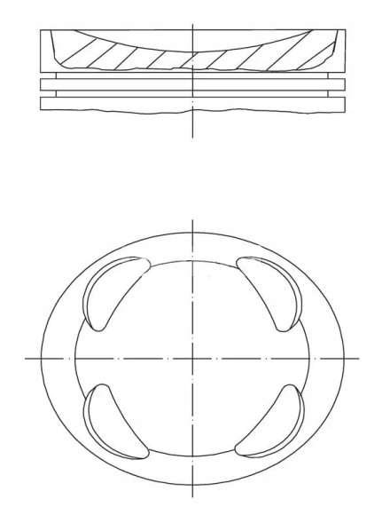 Mahle 081 PI 00104 000 Поршень двигуна 081 pi 00104 000 mahle citroen