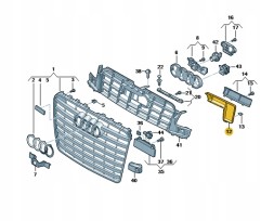 Audi OE 4H6853949B ЗАКРИВАЮЧИЙ ЕЛЕМЕНТ ЛІХАРІВ AUDI A8 D4 Автосалон
