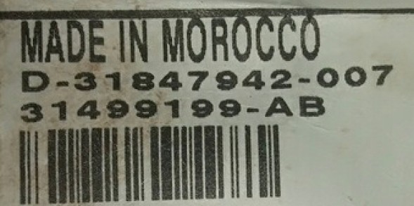 Volvo OE 31847942-007 PRZÓD w zderzak na halogeny czujniki parktronik PRZEDNIA NA CZUJNIKI PARKOWANIA d31847942-007 d-31847942-007 31499198-AB 31499198 VOLVO XC60 II ПУЧОК бампера переднього ПЕРЕДНЬОГО