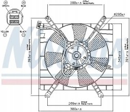 Nissens 85414 Вентилятор радіатора з рамою 85414 nissens suzuki