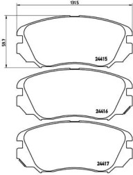 Brembo P 59 054X Гальмівні колодки передні р 59 054x brembo bentley