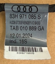 Audi OE 83H971085S 83H971085 S audi q3 f3 wiązka zderzaka przód 83h971085s czujniki pdc instalacja przedniego zderzaka oem oe audi q3 КОМПЛЕКТ ПРОВОДКИ ПЕРЕДНЬОГО БАМПЕРА AUDI Q3 F3 83H971085S + ДАТЧИКИ PDC OEM