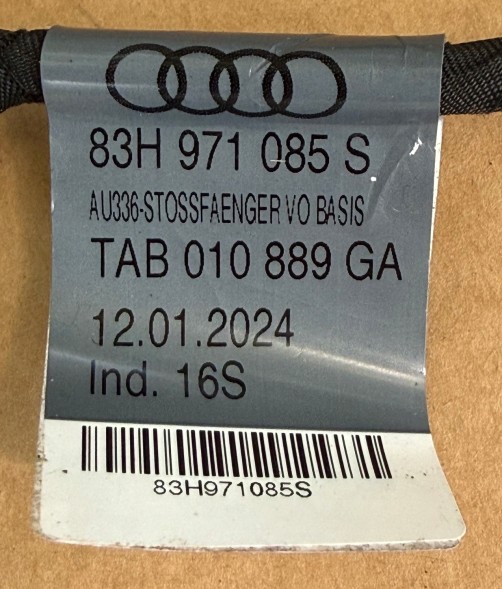 Audi OE 83H971085S 83H971085 S audi q3 f3 wiązka zderzaka przód 83h971085s czujniki pdc instalacja przedniego zderzaka oem oe audi q3 КОМПЛЕКТ ПРОВОДКИ ПЕРЕДНЬОГО БАМПЕРА AUDI Q3 F3 83H971085S + ДАТЧИКИ PDC OEM