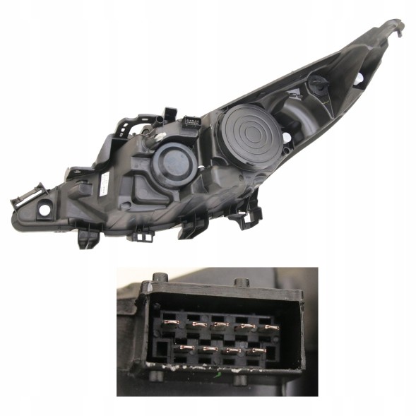 TYC 5724101E MHM TUNING Рефлектор Фара Передня Лінза Tyc Peugeot 207 2006-2013 R