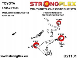 Strongflex 5902553576818 Комплект передньої спортивної підвіски - Toyota Celica