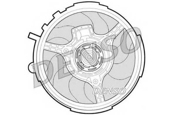 Denso PRO/DER09061 DEN Вентилятор радіатора (з корпусом) fiat stilo 1.2/1. + Асистент зіткнення #34