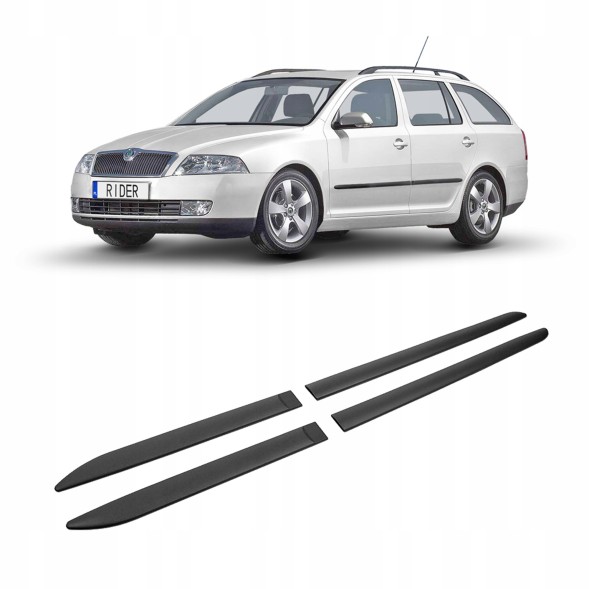 RIDER RD-F-46-4 Накладки на бічні молдинги дверей SKODA OCTAVIA II 2004-2013 КОМБІ / ХЕТЧБЕК