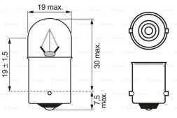1987302505 BOSCH Автолампа