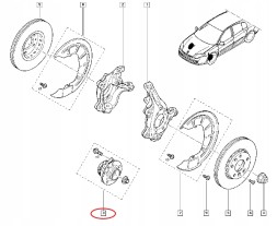 SKF VKBA 6616 Підшипник коліса skf renault p. Laguna 07- /saab 9-3 0