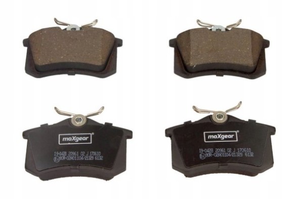 Maxgear 19-0428 + 19-1971 PEUGEOT 208 I Накладки + диски задні maxgear peugeot 208 i