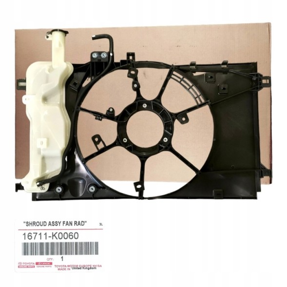 Toyota OE CZ447740-0731 as MF422136-7670 489300-3810 89257-K0020 16711K0060 16711-K0060 Корпус вентилятора охолодження Toyota Yaris P21 2020- AS