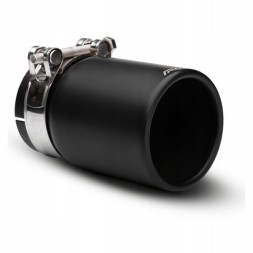 RM Motors KPZCC/SPORT/76/63 Наконечник вихлопу SPORT - прямий, закруглений, чорний