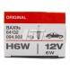 64132 OSRAM Автолампа Osram 6W 12V BAX9s