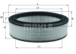 LX2844 MAHLE ORIGINAL Фільтри забору повітря