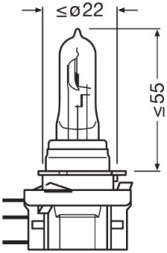 64176CBN 2HB OSRAM Автолампа Osram 15 55W 12VPGJ23T 1HCB2