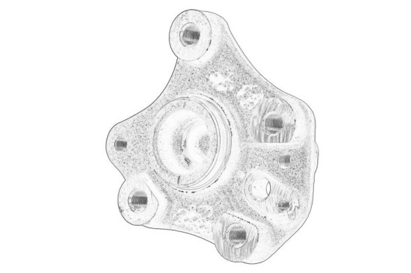 AD BRAKE VIC-309660 Втулка маточини, корпус осі для FIAT IDEA, PANDA, PANDA/HATCHBACK; LANCIA