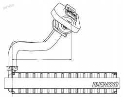 Denso DEV09020 Випарник кондиціонера denso dev09020