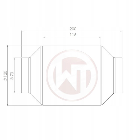 Wagner Tuning 009001013-200CPSI Каталізатор 200cpsi eu6 120ммx200мм wagner tuning